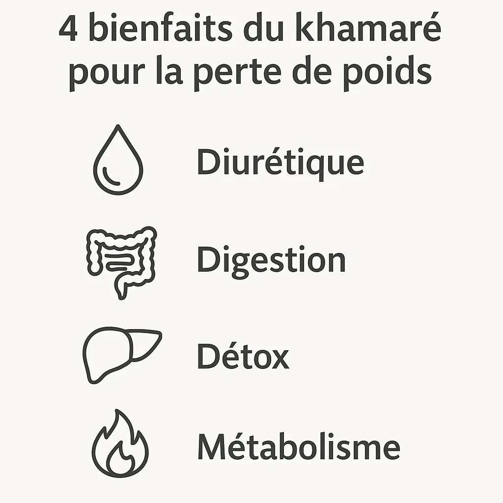 khamaré perte de poids bienfaits